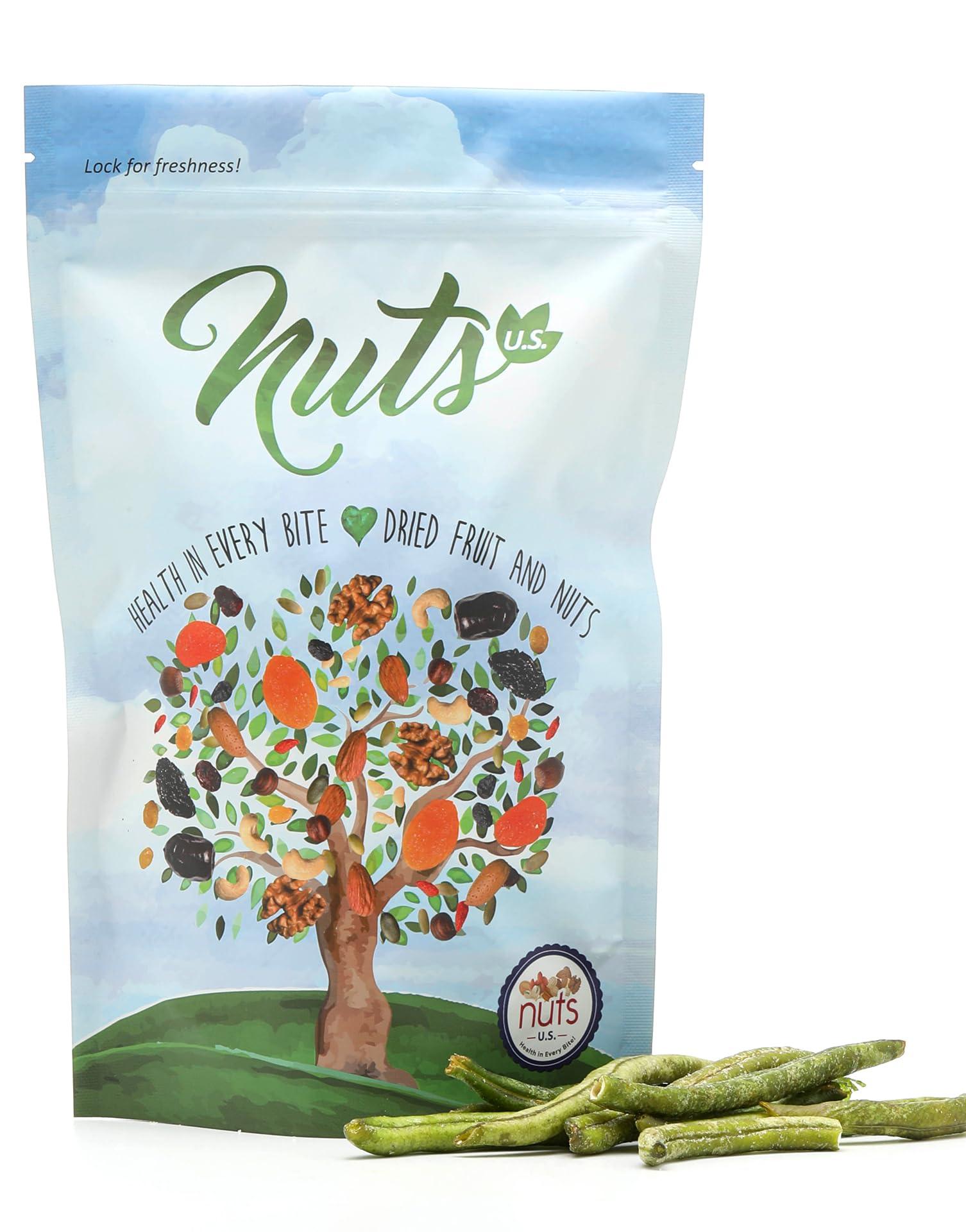 NUTS - U.S. - HEALTH IN EVERY BITE ! NUTS U.S. - Green Bean Chips | Sea-Salted | 100% Natural | Delicious and Fresh | Bulk Chips!!! (2.2 LBS)