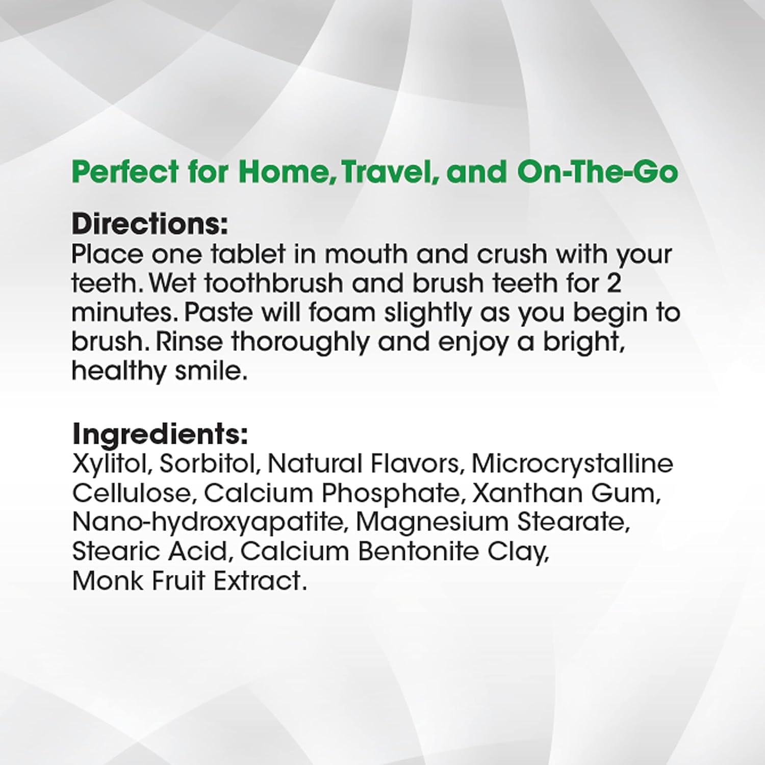 EcoFam Ecofam Toothpaste Tablets Bubble Gum | Chewable Toothpaste Tablets for Fresh Breath | Fluoride Free | Nano Hydroxyapatite Toothpaste | 350-Count Refill Bag