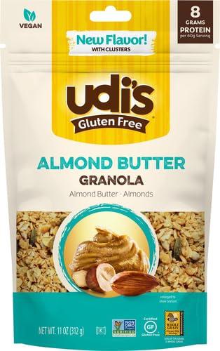 Vlasic Udi\'s Gluten Free Almond Butter Granola, 11 oz. (Pack of 4)