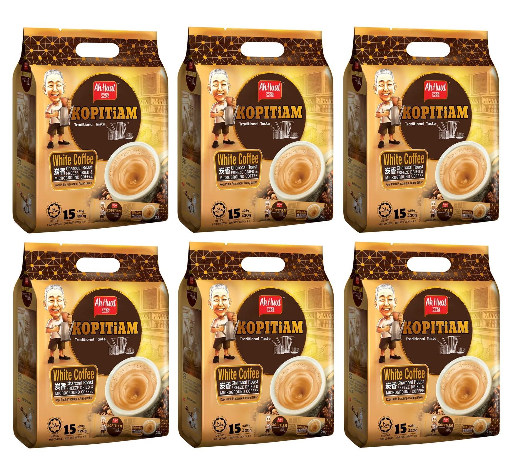 Generic Generic Greenpeacelove Ah Huat Kopitiam Kopi White Coffee Charcoal Roast 3 in 1 (6 Pack)