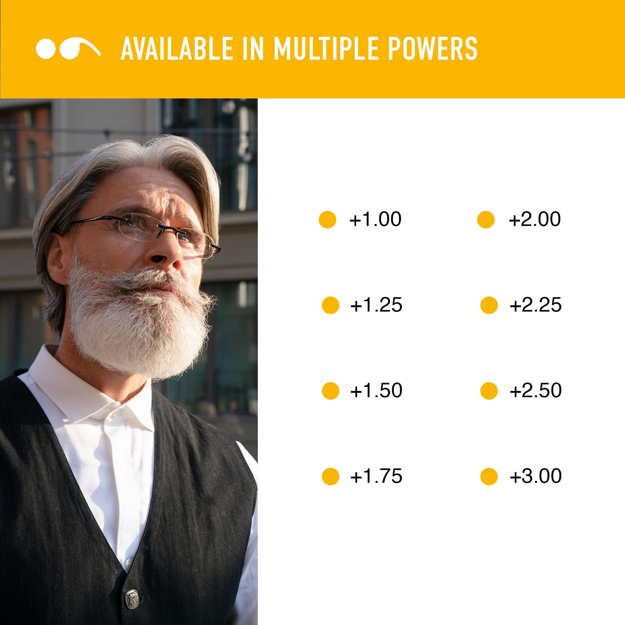 Scojo New York Scojo New York Gels Original Blue Light Reading Glasses | 1.5x BLUE RUBBER COATED | Readers for Men & Women | Stylish, Scratch-Resistant Lenses