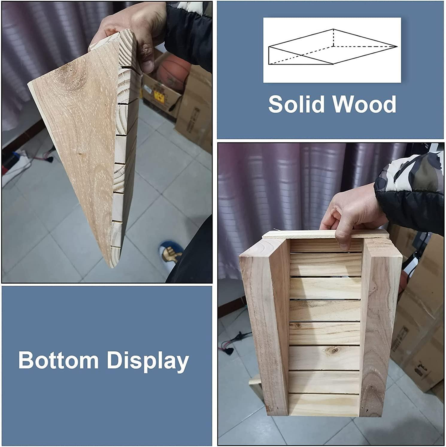 FEHUN Ramps Wooden for Door Threshold, Portable Lightweight Curb Non Slip Entrance, Doorway Step for Move Wheelchair/Bike/Scooter (Size : 30.8x30x8cm/12x11.8x3)