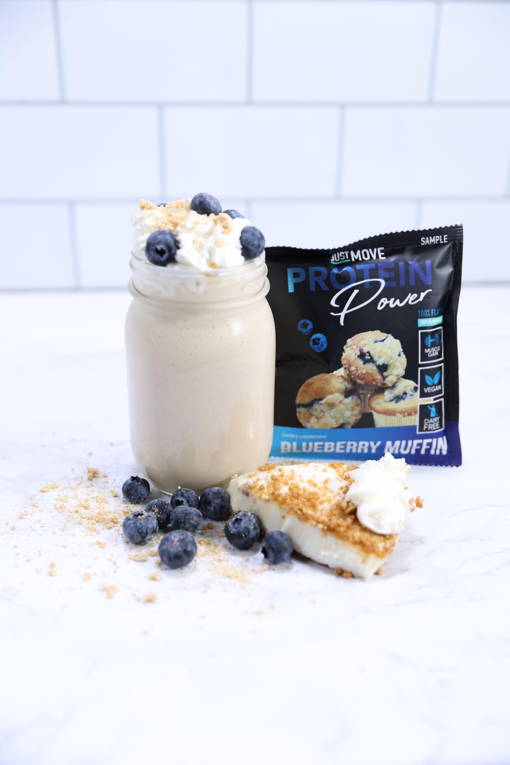 Just Move Just MOVE protein sample pack - 7 flavors Vegan (Plant Based), Organic, Dairy Free, Soy Free, Gluten Free, Keto, Peanut Free, 20g Protein, Low Carb, Non GMO