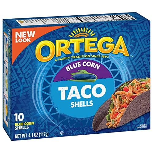 Ortega Ortega Taco Shells, Blue Corn, 4.1 Ounce, 10 Shells (Pack of 6)