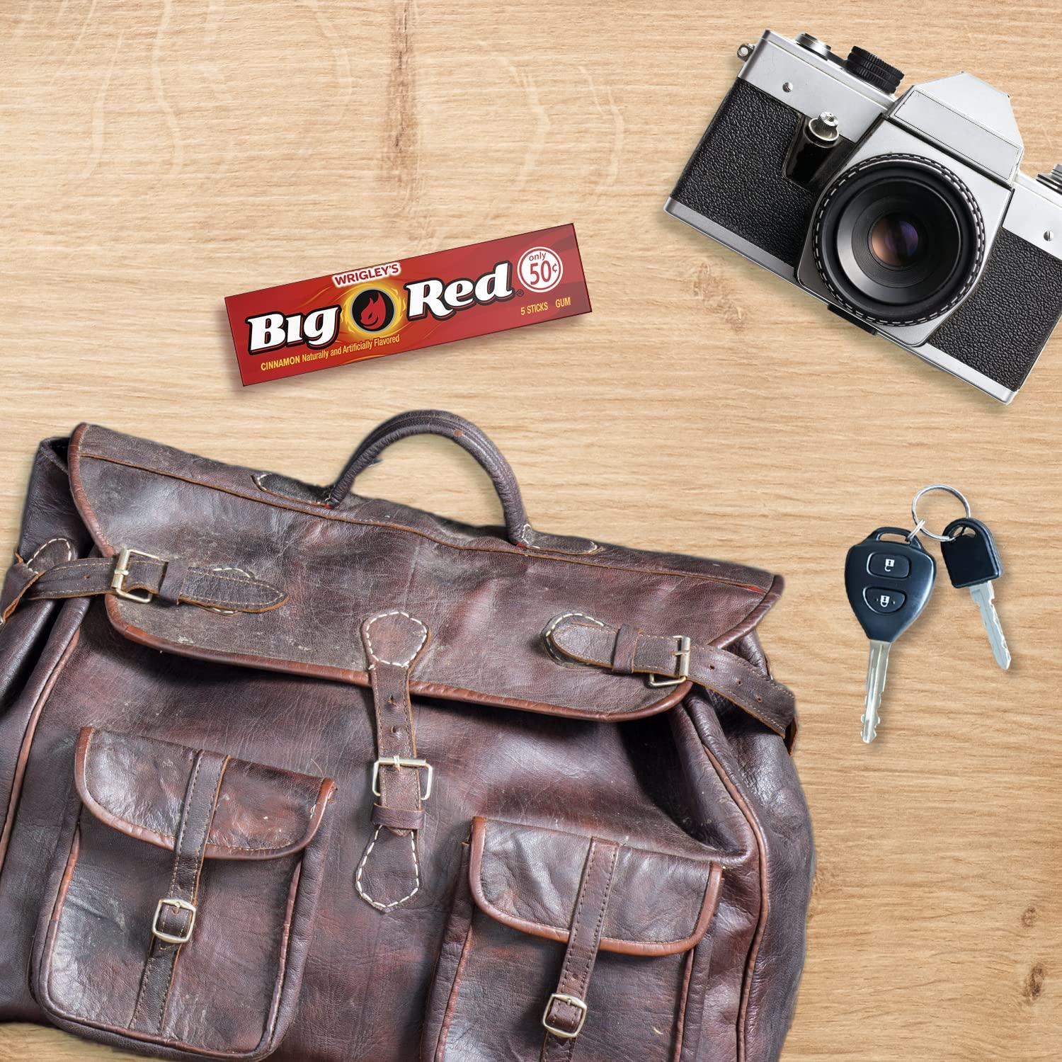 BIG RED WRIGLEY'S BIG RED Chewing Gum Bulk Pack, 5 Sticks Per Pack (40 Total Packs)