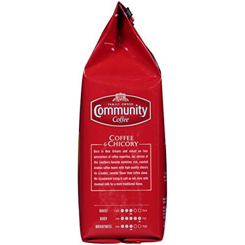 Community Coffee Community Coffee Coffee & Chicory Blend Coffee 72 Ounces, Medium Dark Roast Ground Coffee, 12 Ounce Bag (Pack of 6)