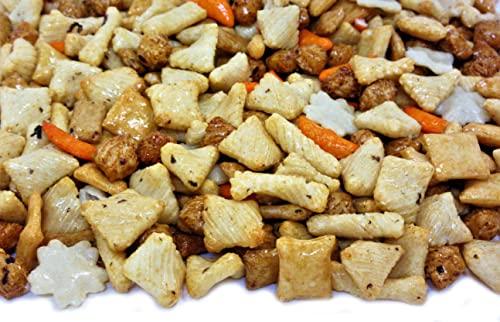 It's Delish Party Rice Crackers Mix Bulk by Its Delish, 2 lbs Bulk | Oriental Party Mix Crunchy Savory Snack