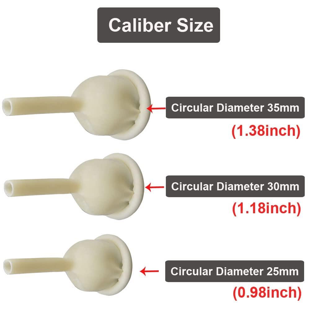 YEYSXSY 50 Pack Urinal Bag Male External Catheter Self Adhering Male External Condom Catheter Soft Latex (30mm/1.18inch)