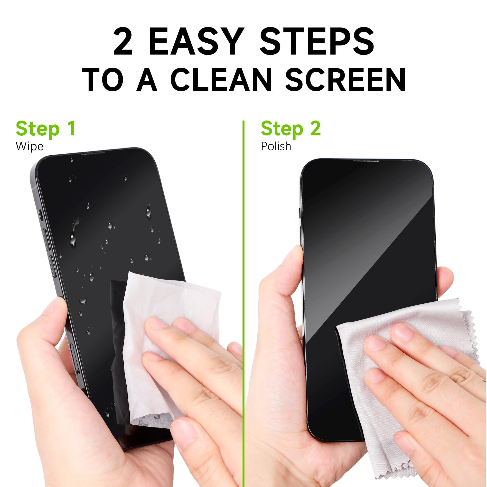 EOTW Screen Wipes Individually Wrapped, EOTW Computer Screen Wipes Pre-moistened Screen Cleaner Wipes Phone Cleaning Wipes for iPhone iPad Tablet PC Keyboard Laptop Screen, Pack of 120