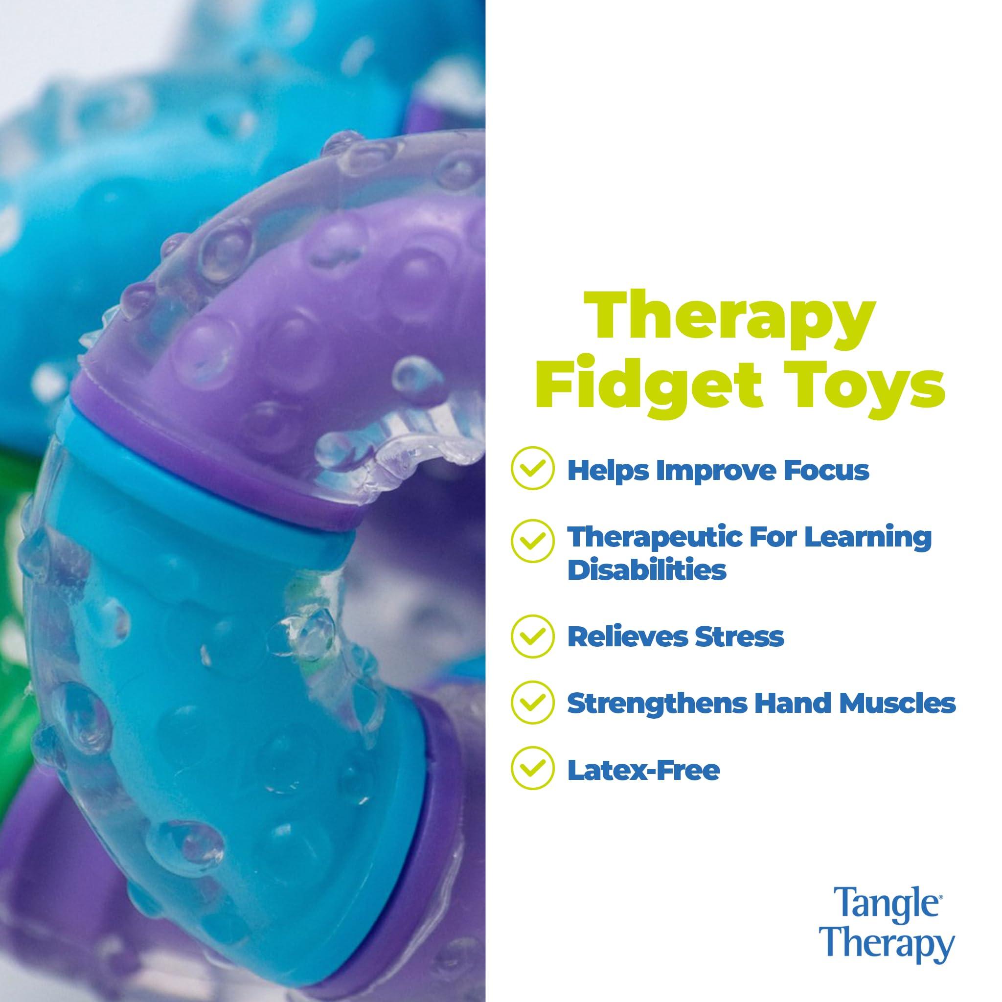 S&S Worldwide Tangle Therapy - Fidget Tangle to Reduce Anxiety - Rubber Textured Fidget for Hand Therapy - Tangle Fidget Toy - Tangle Therapy Toy