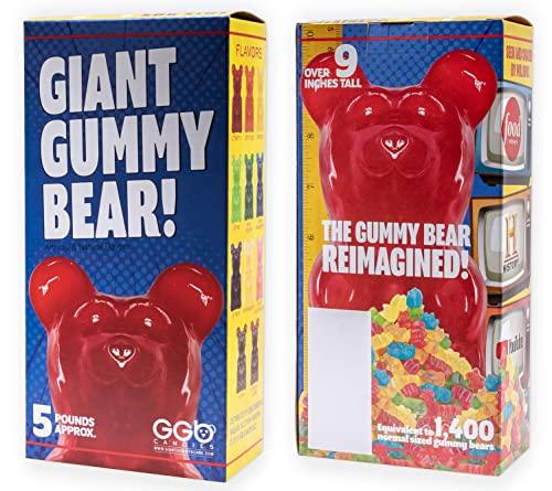 GGB Candies Giant 5lb Gummy Bear (Blue Raspberry)