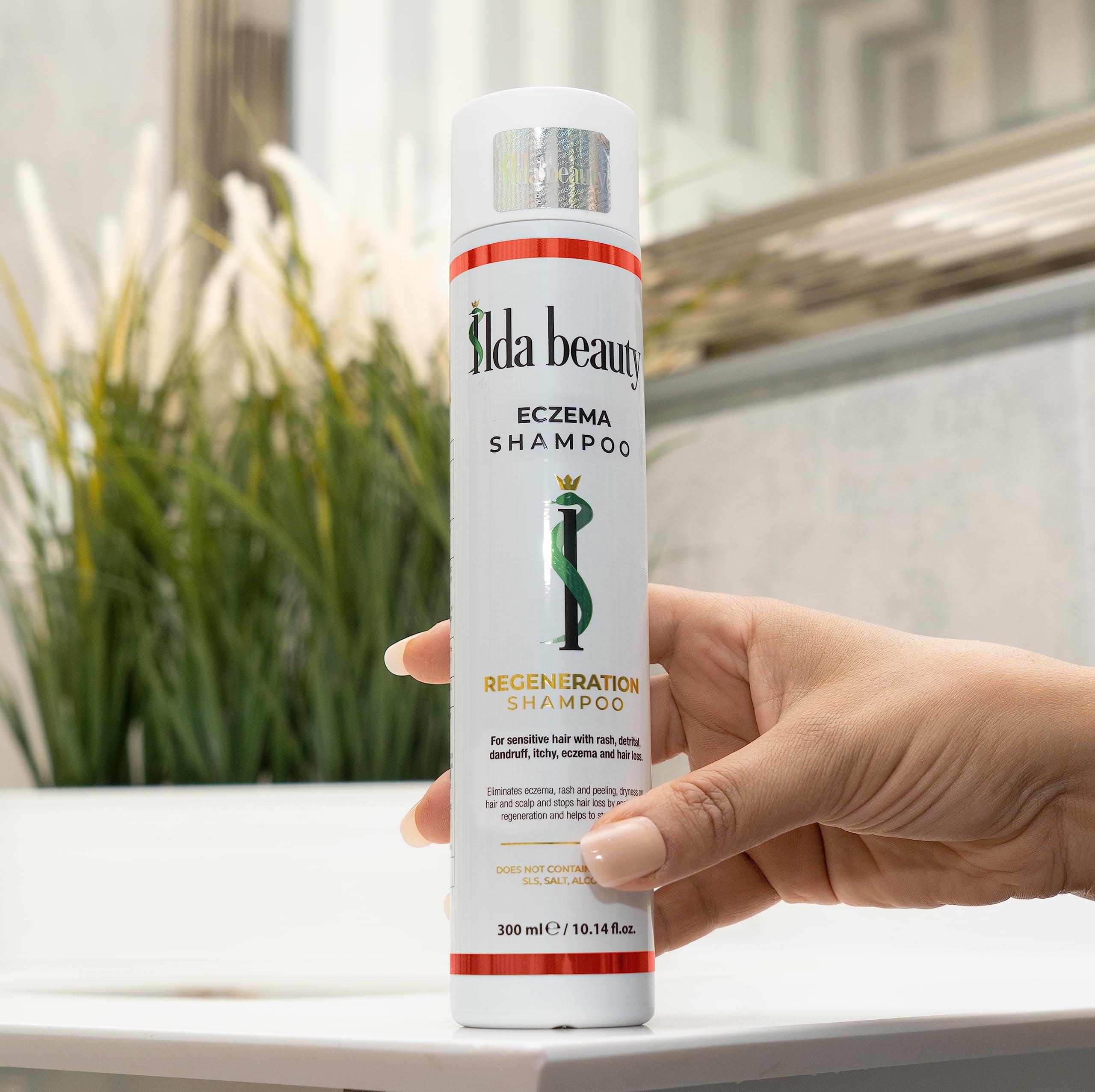 SILDA BEAUTY SILDA BEAUTY Eczema Shampoo- Long-Lasting Relief of Itching and Flaking Scalp | Seborrheic Dermatitis Relief | Natural Components with Original Formula| All Hair Types | 10.14 oz