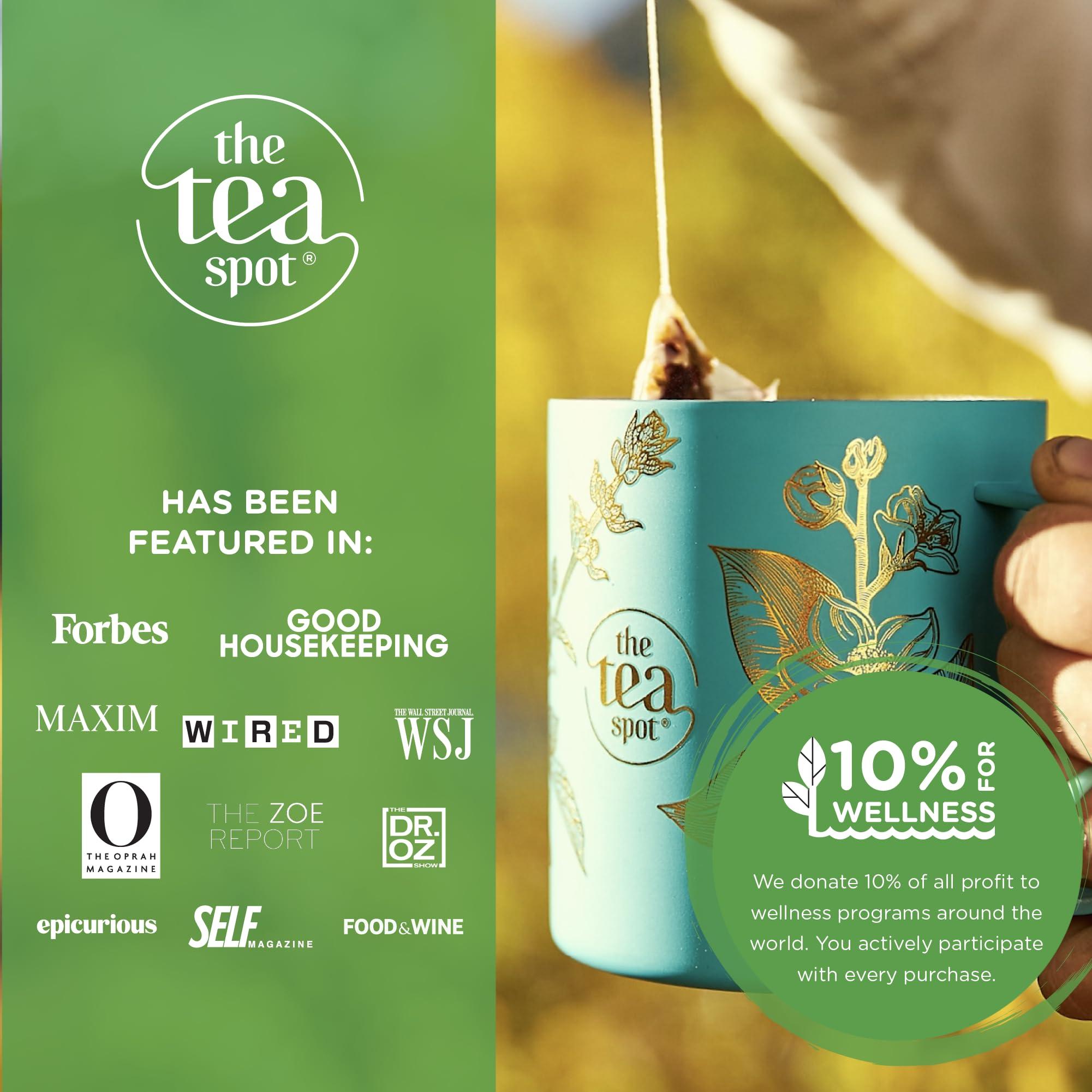 The Tea Spot The Tea Spot Organic Keep Fit Green Tea with Yerba Mate and Matcha for Metabolic Support | Blend of Green Tea, Matcha, Yerba Mate, Rooibos, Lemongrass and Lemon Flavor | Caffeine-Free 15 Tea Bags