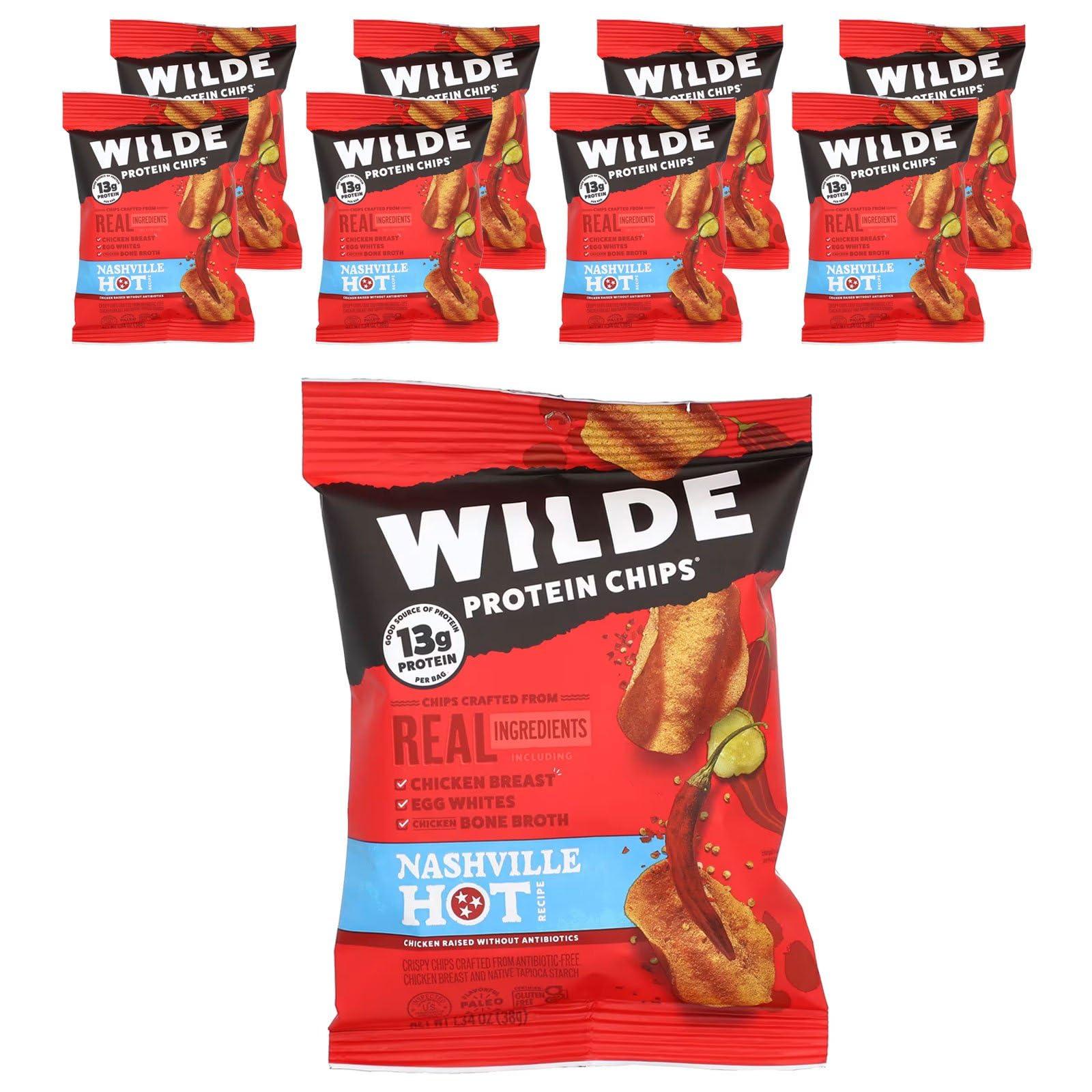 Wilde Brands Wilde Brands Protein Chips, Nashville Hot, 8 Bags, 1.34 oz (38 g) Each