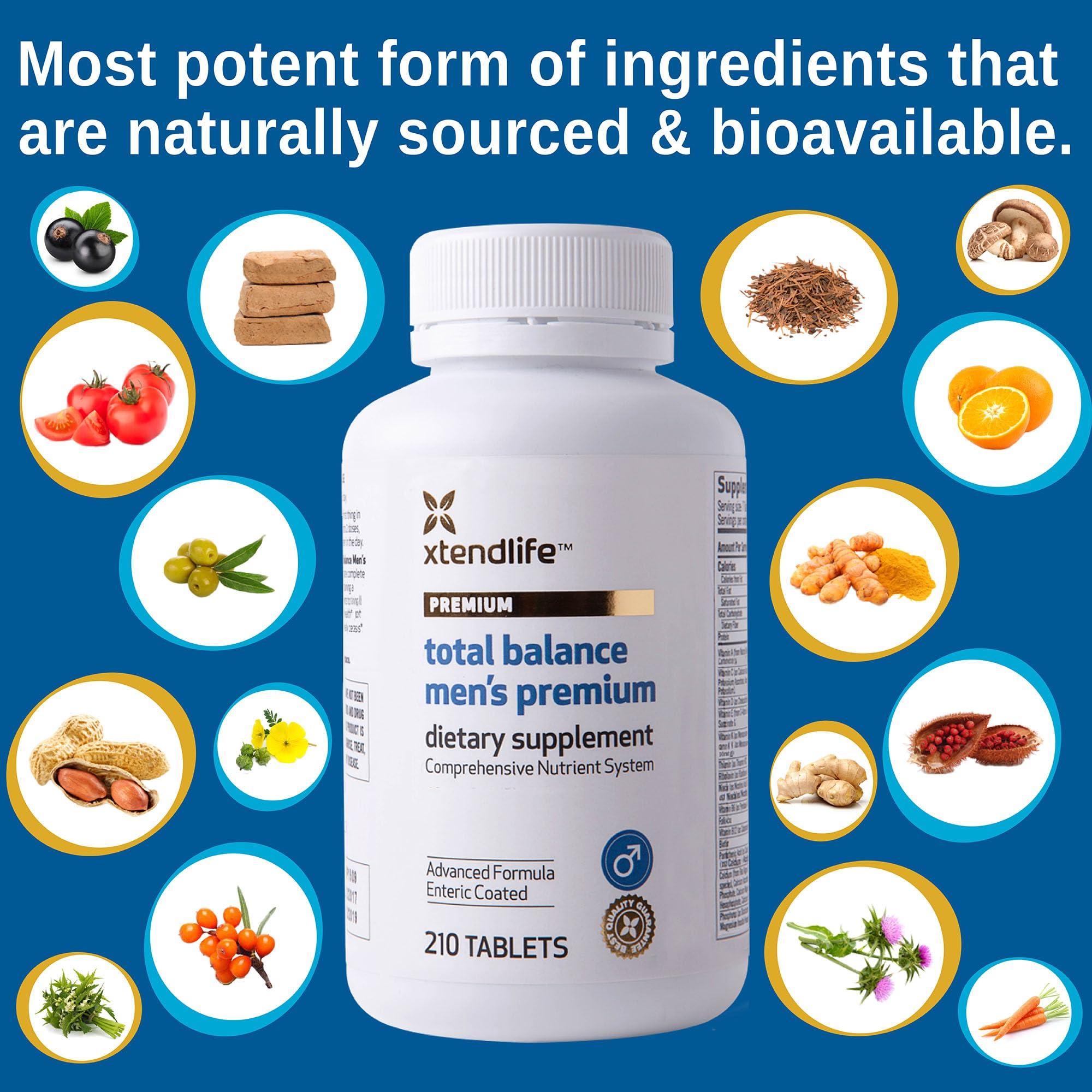 Xtendlife Xtendlife Total Balance Men\'s Premium Daily Multivitamin - 90+ Bio Active Ingredients for Immune, Heart, and Cellular Support - 30 Day Supply
