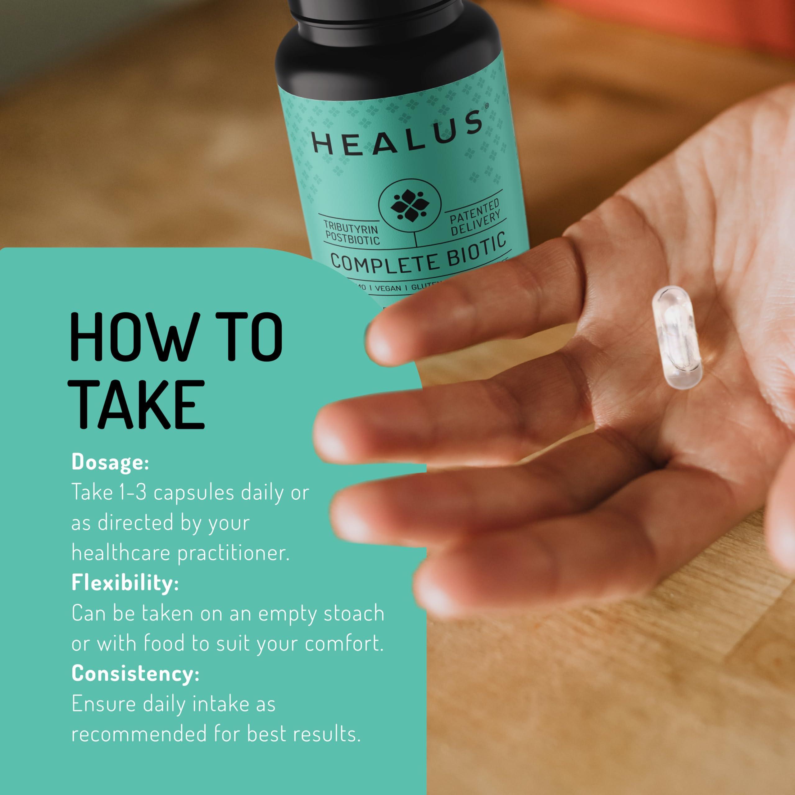 Healus Healus Complete Biotic - Postbiotic Tributyrin Supplement - Postbiotics for Gut Health - Butyrate Gut Health Supplement