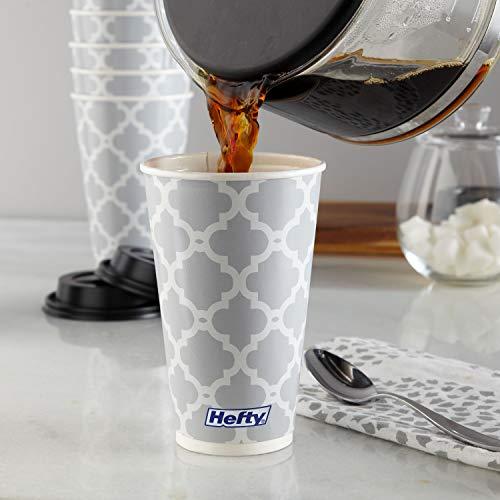 Hefty Hefty Disposable Hot Cups with Lids, 16 Ounce, 20 Count (Pack of 4), 80 Total