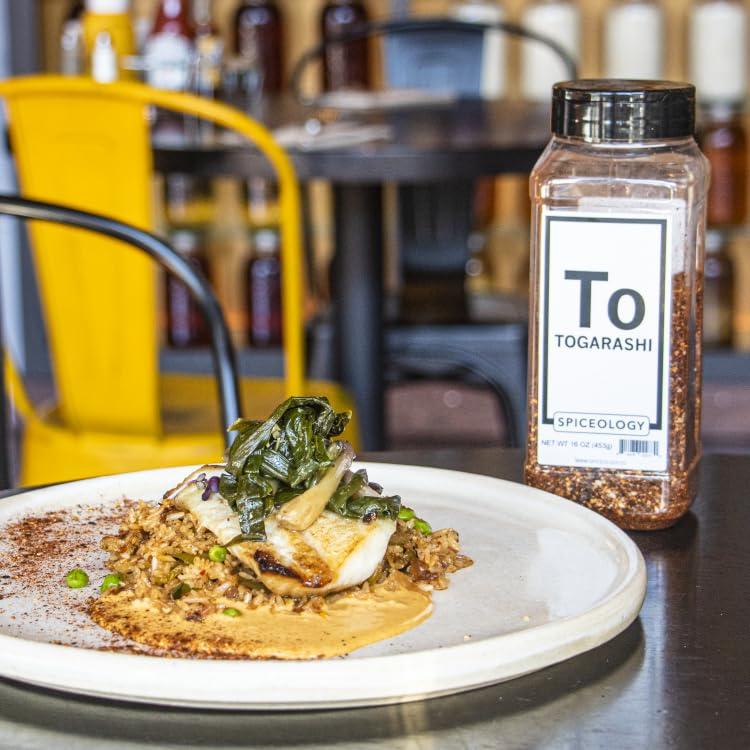 Spiceology Spiceology - Togarashi Japanese 7 Spice Seasoning Blend - Gluten-Free Japanese Ramen, Rice, and Sushi Seasoning with Umami Flavor - Togarashi Japanese Spice Mix for Ramen Noodles, Vegetables, Meats, and More (16 oz)