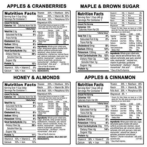 Quaker Quaker Instant Oatmeal Express Cups, 4 Flavor Variety Pack, 1.76 Ounce (Pack of 12)