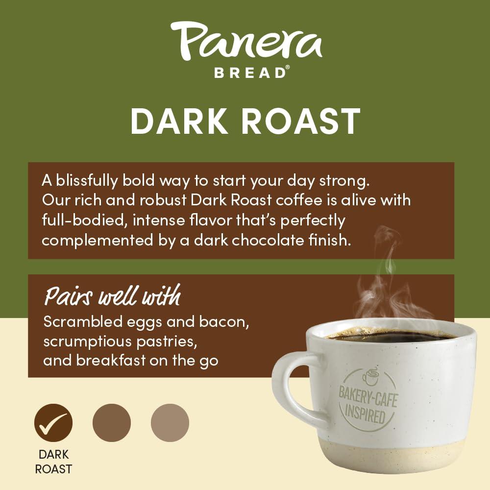 Panera Panera Bread Dark Roast Coffee, Single Serve 96 Count Pods (4 Packs of 24)
