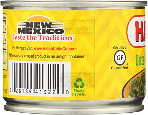 Hatch Hatch Farms Diced Green Chilies Mild 4 Oz (Pack of 24)