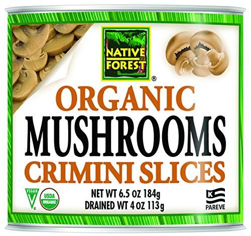 Native Forest Native Forest Organic Sliced Crimini Mushrooms, 4 Ounce Cans (Pack of 12)