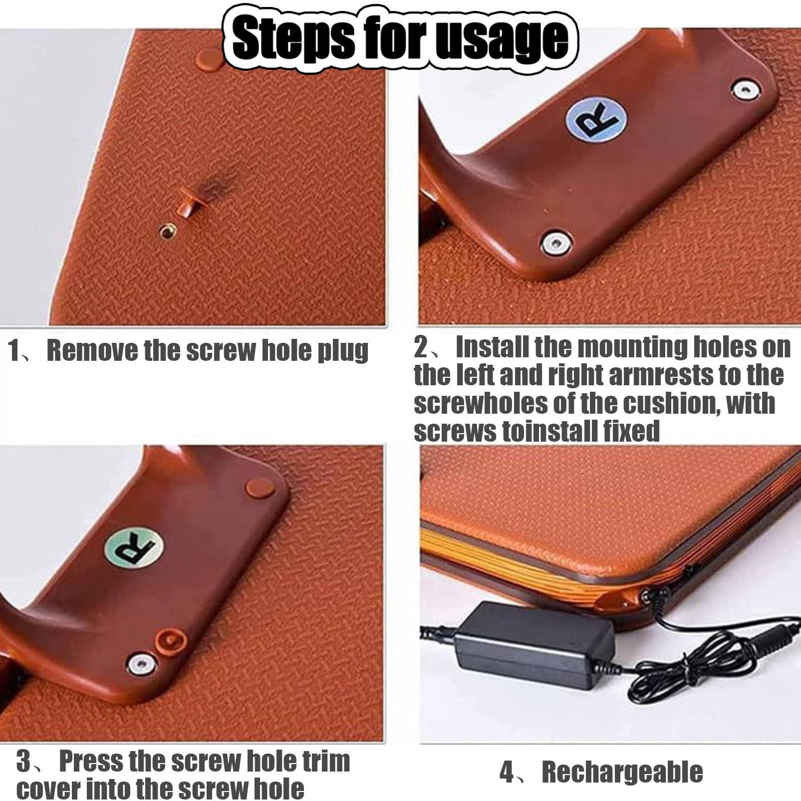 GJAGXQ GJAGXQ Lifting Cushion,Powered Lift Cushion, Portable Lifting Seat and Chair Lift, Electric Lift Seat Assist Cushion, for Elderly&Handicap or Disabled That is Also Self-Powered.