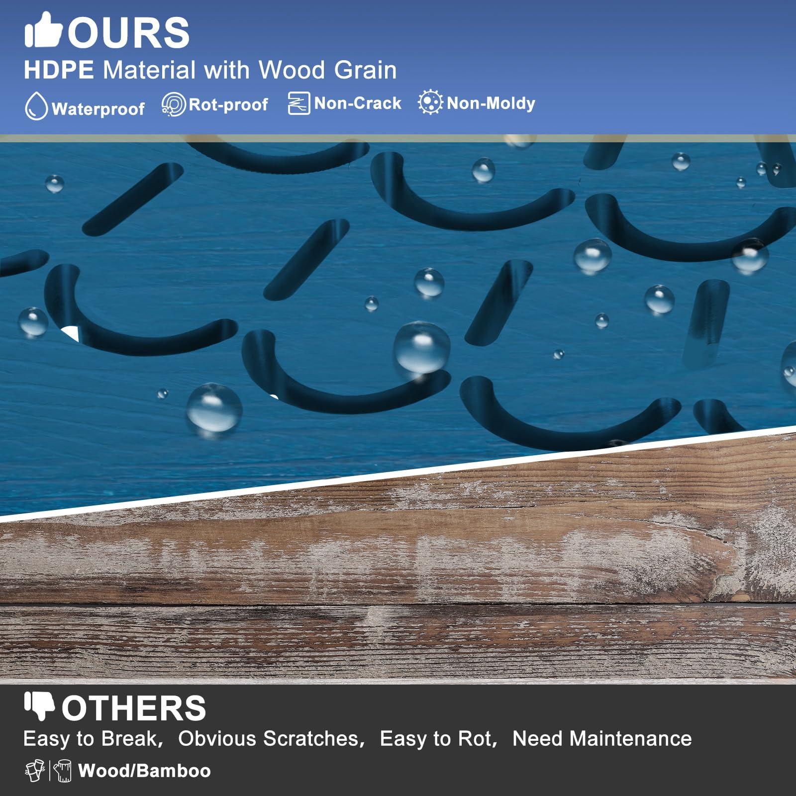 nalone nalone Corner Shower Stool, HDPE Shower Bench for Inside Shower, Small Shower Chair Seat for Shaving Legs with Storage Shelf, Soap Box and No-Slip Feet (Navy Blue)