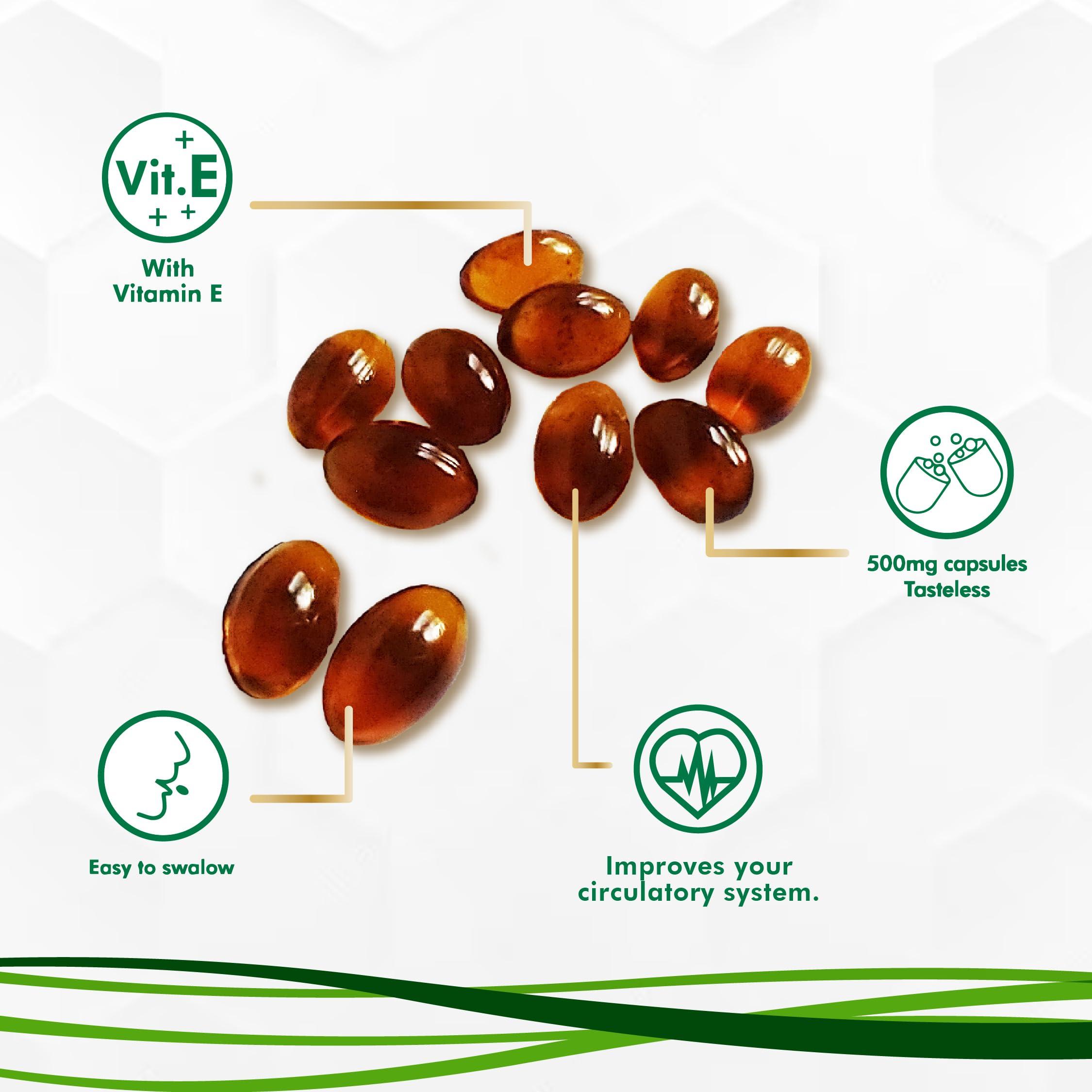 Propolis Health Propolis Health Premium Brazilian Green Propolis Bundle: 1000mg Capsules with Vitamin E & Green Propolis Extract Liquid - 50 Days Capsule & 30 Days Liquid Supply for Immune Support