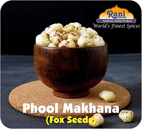 Rani Brand Authentic Indian Products Rani Jumbo Phool Makhana (Fox Nut/Popped Lotus Seed) Plain Raw Uncooked 3.5oz (100g) ~ All Natural | Vegan | No Colors | Gluten Friendly | NON-GMO | Indian Origin