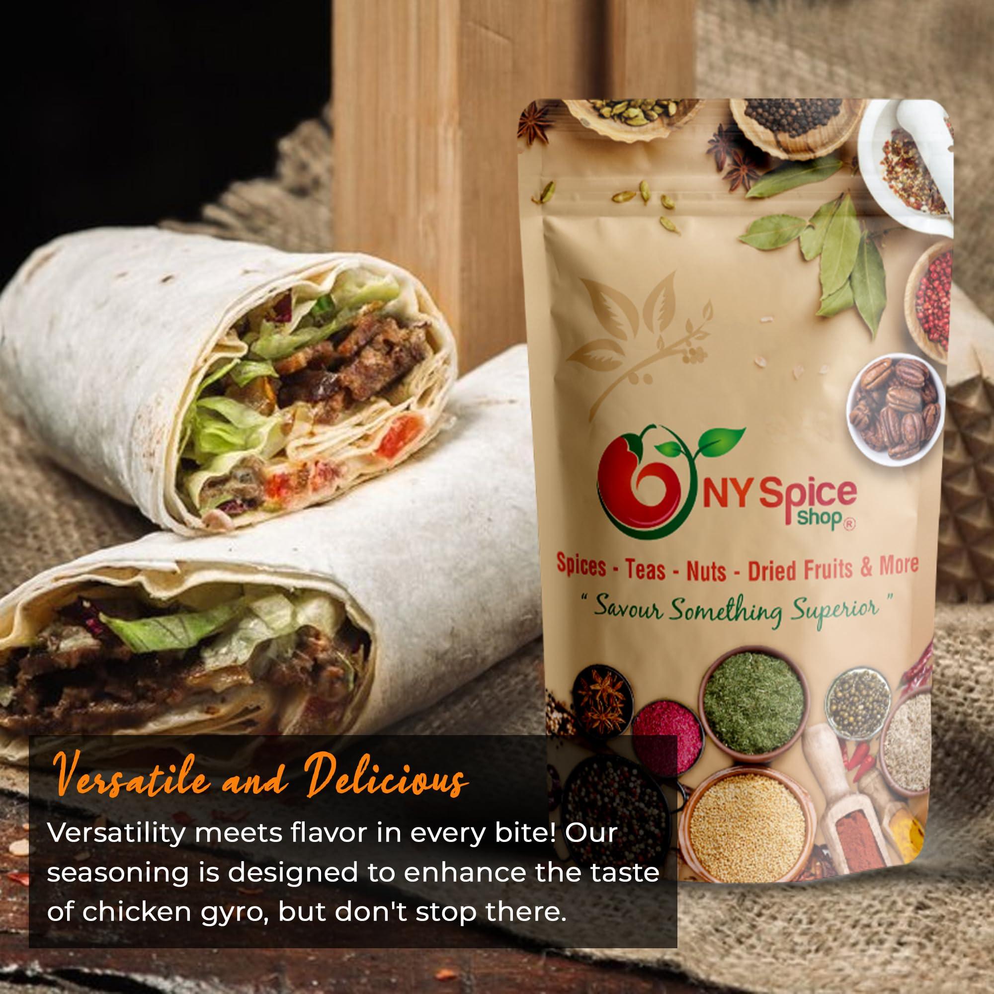 NY Spice Shop NY Spice Shop Chicken Gyro Greek Seasoning Blend - Savory Herb & Spice Mix for Cooking Gyros Grek Seasonings Spices (6 Oz)