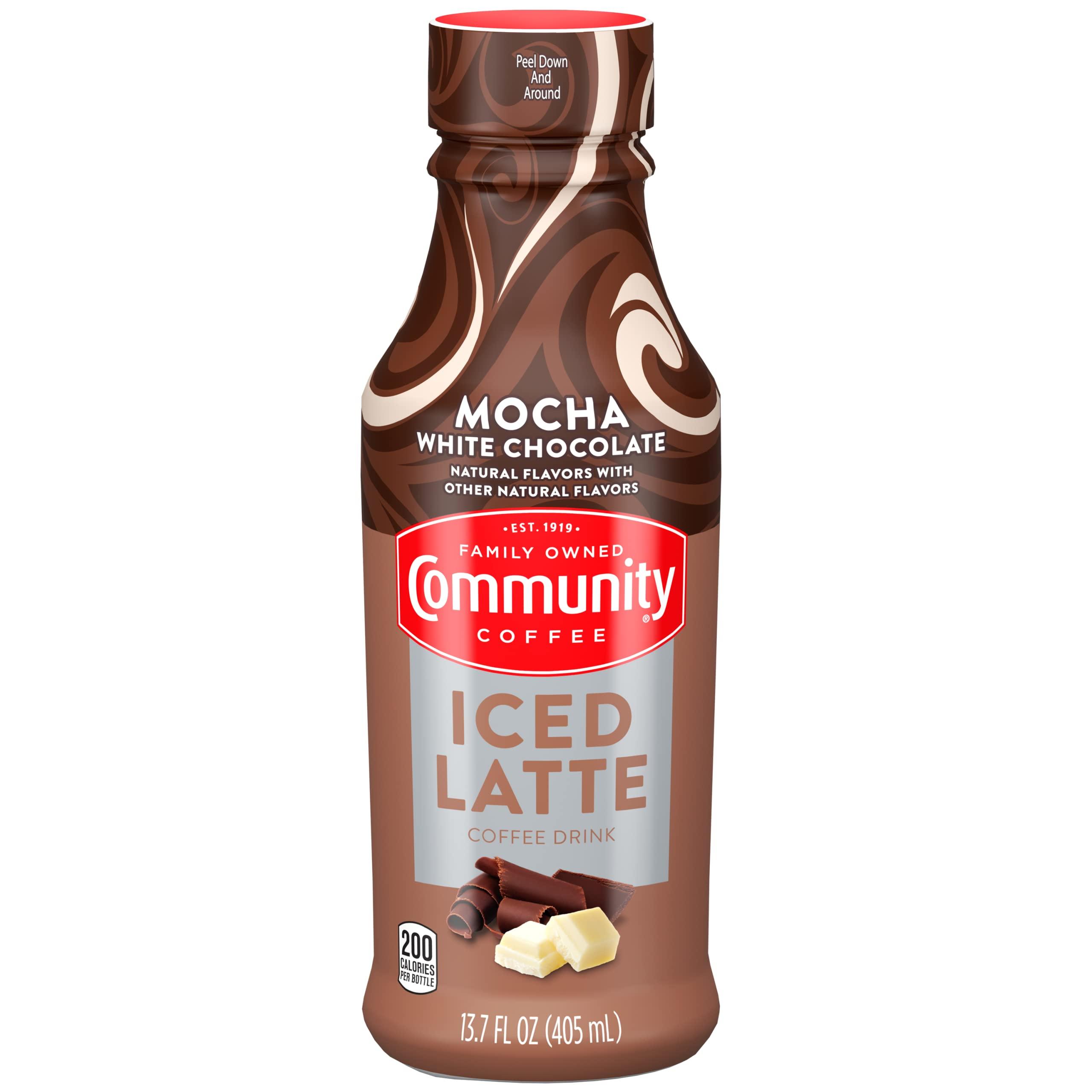 Community Coffee Community Coffee Mocha White Chocolate Iced Latte Ready To Drink 13.7 Ounce Bottle