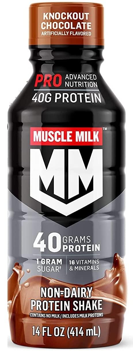 Muscle Milk Protein Shakes Muscle Milk Pro Series Protein Shake, 4 Flavor Variety, 40g Protein, 14 Fl Oz (Pack of 12)
