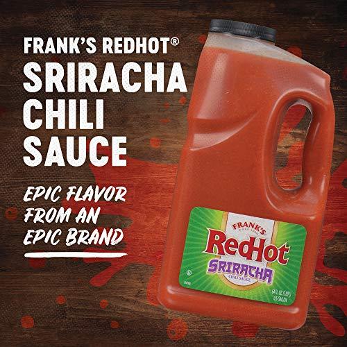 Frank's RedHot Frank's RedHot Sriracha Chili Sauce, 0.5 gal - One 0.5 Gallon Jug of Sriracha Chili Hot Sauce, Perfect on Wings, Pizza, Ribs, Burgers and More
