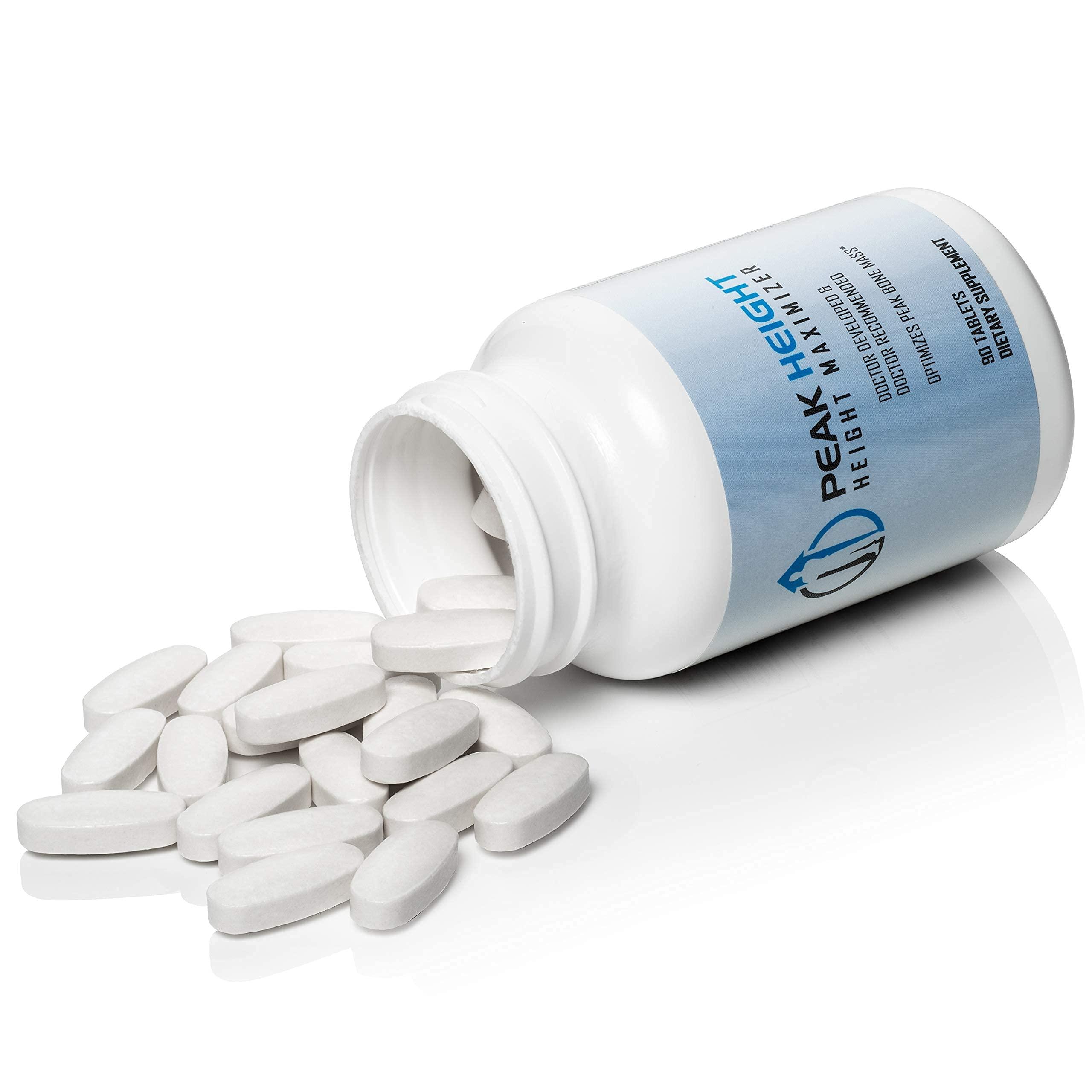 Peak Height 1 Grow Taller Height Pill Supplement-Peak Height 6 Month Supply-Height Supplement-Doctor Recommended, 90 tablets( pack of 6)