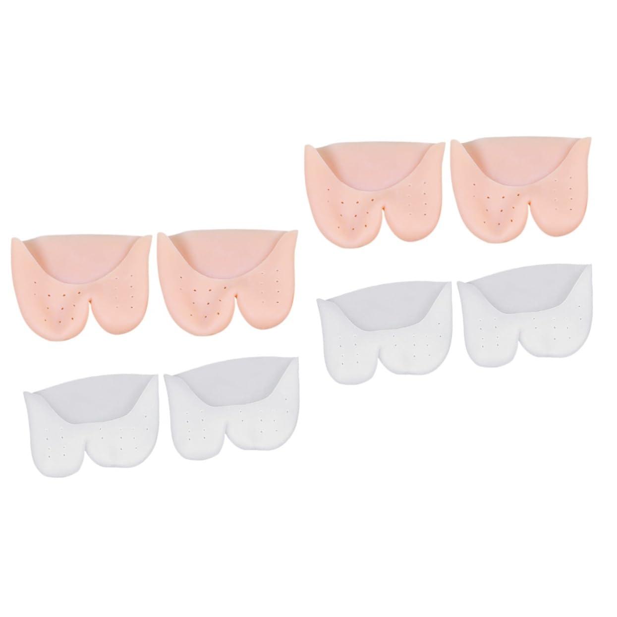 Healeved Healeved 4 Pairs Big Toe Protection Toe Cover Pointe Cushion Toe Protector gel with hole
