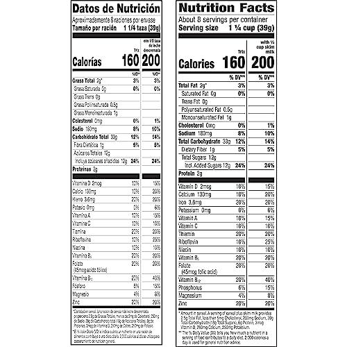 Trix Trix Fruity Breakfast Cereal, 6 Fruity Shapes, Whole Grain, 10.7 OZ