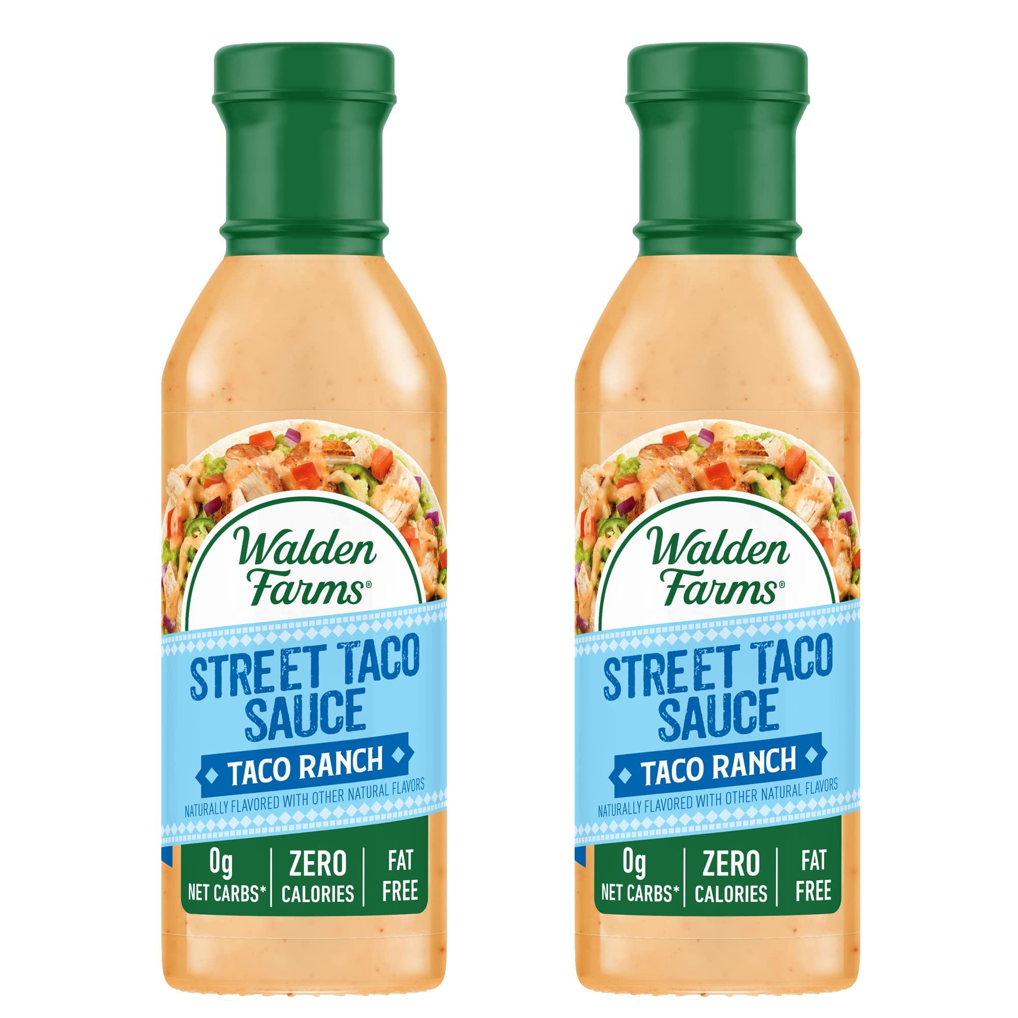 Walden Farms Walden Farms Street Taco Sauce, Taco Ranch, Natural Flavors, Zero Calorie, Vegan Friendly, Kosher, Fat Free, Sugar Free, Gluten Free, 12 Fluid Ounce (Pack of 6)