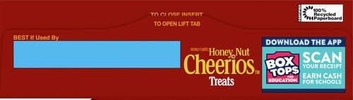 Cheerios Honey Nut Cheerios Breakfast Cereal Treat Bars, Snack Bars, 8 ct (Pack of 5)