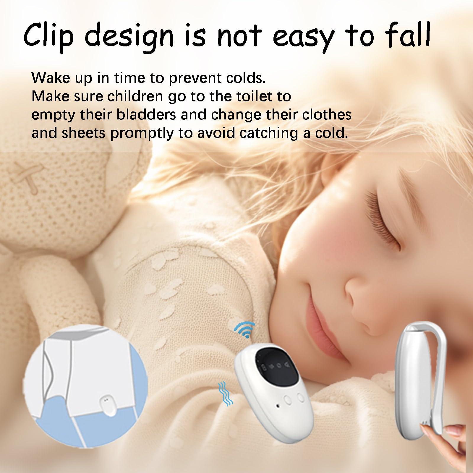 Invyxr Wireless Bedwetting Alarm for Boys and Girls, Bed Wetting Pee Alarms for Older Kids, Moisture Potty Alarm USB Rechargeable, 3 Working Modes