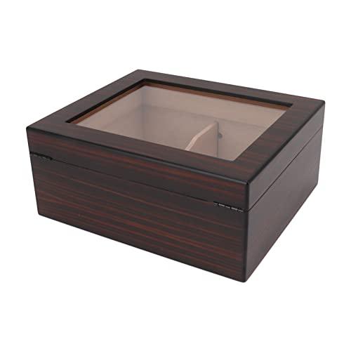Xcello Xcello Wood Cigar Humidor with Clear Top Desktop Cigar Box for 50 Cigars, Hygrometer Included