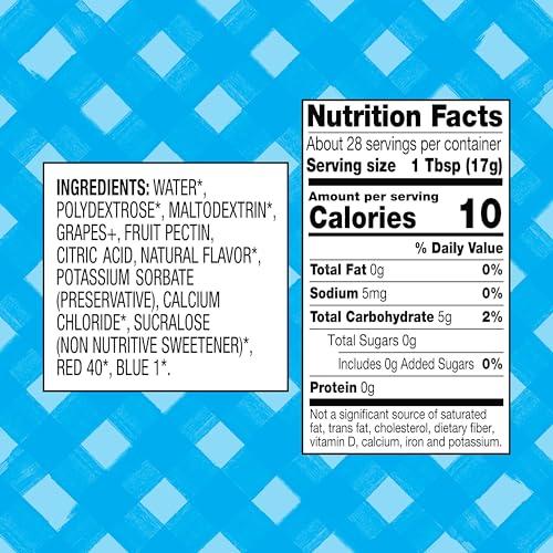 Smucker\'s Smuckers Squeeze Sugar Free Concord Grape Jam, 16.5 oz. Bottle, 12 Count