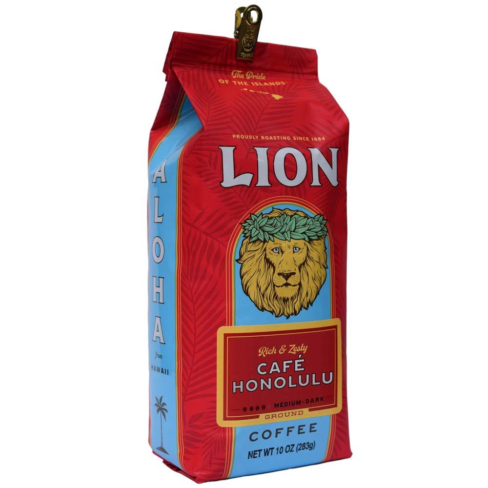 Lion Coffee Lion Coffee Company Cafe Honolulu Ground Coffee 10 oz.