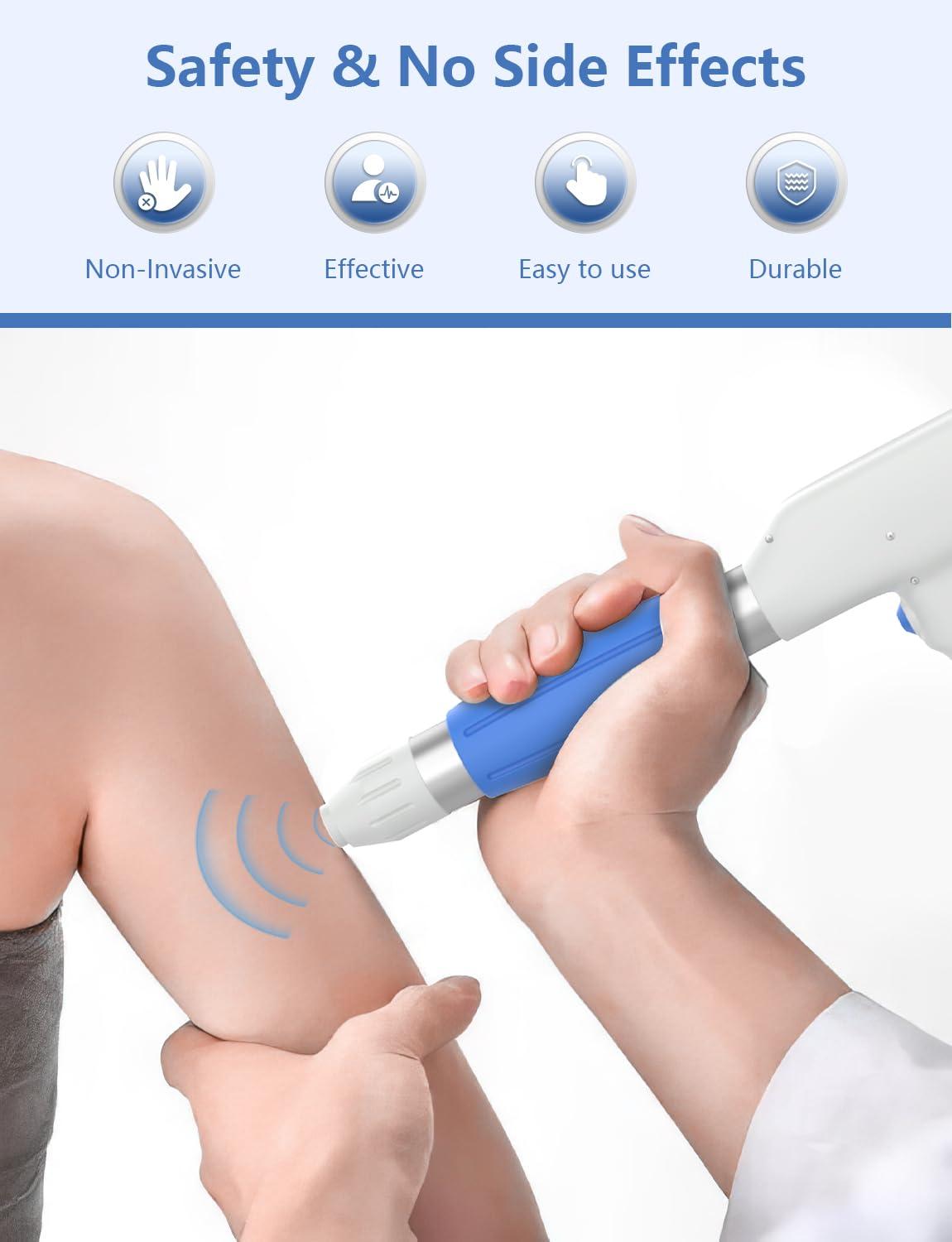 SHEYERA SHEYERA Shockwave Therapy Machine Extracorporeal Physical Therapy,Relieve Body Muscle Pain Massager 8Bar for Back Shoulder Foot,Painless,Non-Invasive,No Side Effects, DR-88