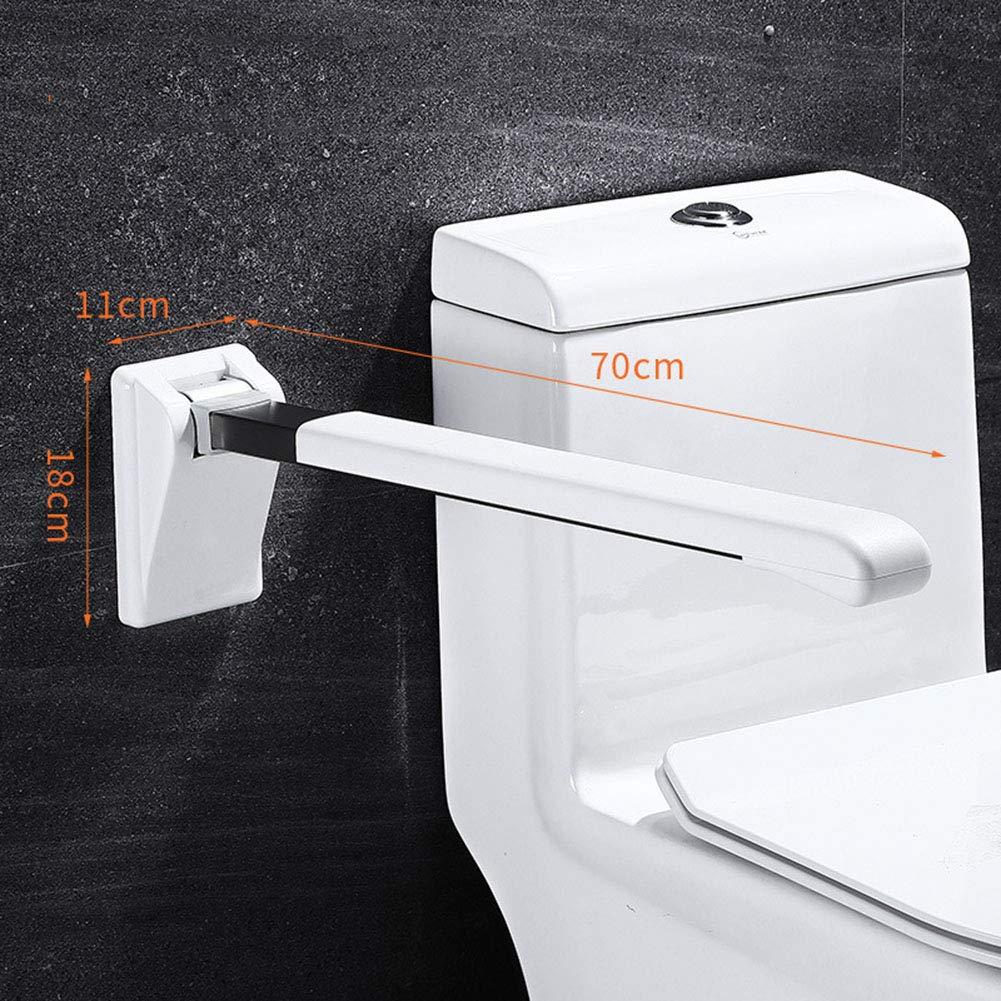 GeRRiT Flip-Up Bathroom Grab Bar Bathroom Grab Bar, Toilet Grab Bar Handle Safety Rail Wall Grab Bar Balance Assist Grip Bathroom Handles for Elderly