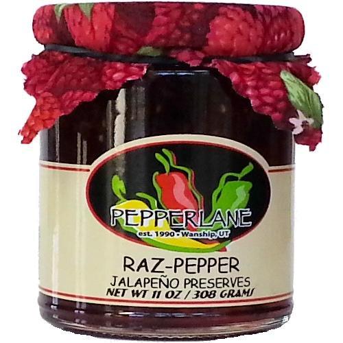 Pepperlane Preserves Raz-Pepper Preserves, Natural Raspberry-Jalapeno Specialty Pepper Jelly, 11-Ounce each (3 Pack)