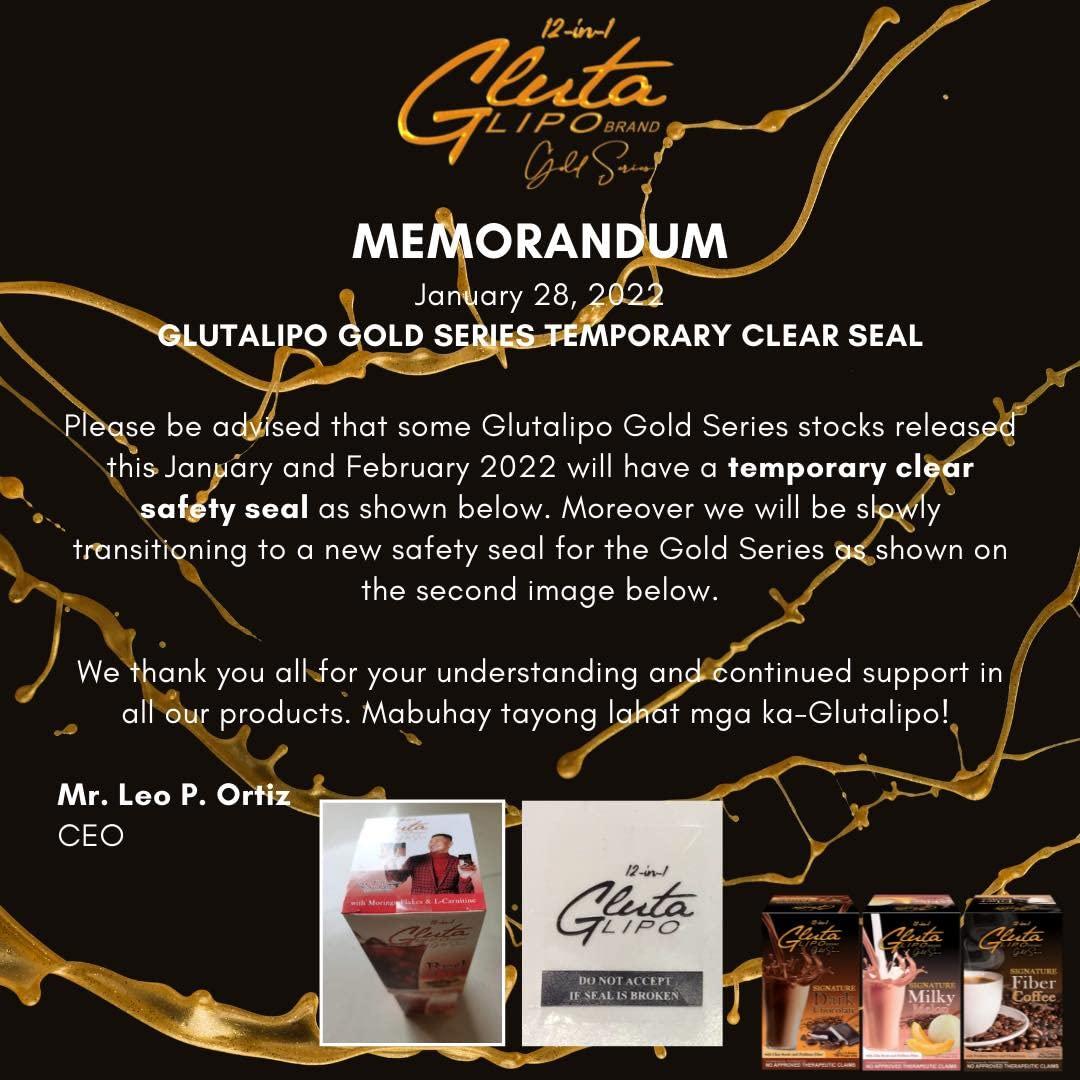 GlutaLipo GlutaLipo 12 in 1 Gluta Lipo Gold Series Red Iced Tea - 10 Sachets, 10 Count (Pack of 1)