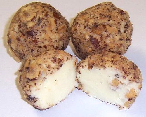 Scott's Cakes Scott's Cakes Hazelnut White and Pecan White Chocolate Truffles in a 1 Pound Mistletoe Box