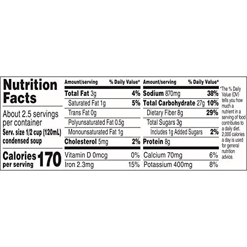 Campbell's Campbell's Condensed Bean with Bacon Soup, 11.25 Ounce Can (Pack of 12)