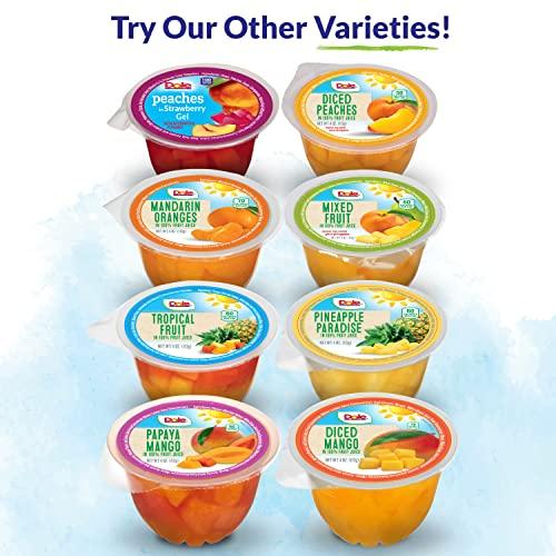 Dole Dole Fruit Bowls Diced Peaches in 100% Juice Snacks, 4oz 36 Total Cups, Gluten & Dairy Free, Bulk Lunch Snacks for Kids & Adults